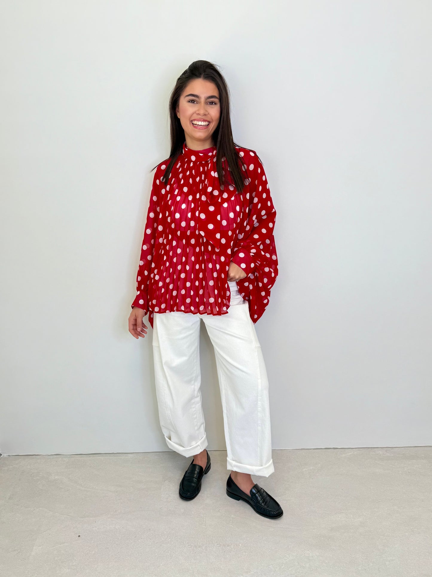 BLOUSE "LÉONIE" ROUGE