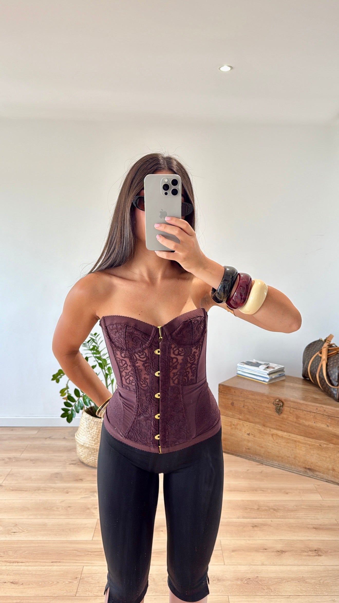 CORSET BORDEAUX "LILY"