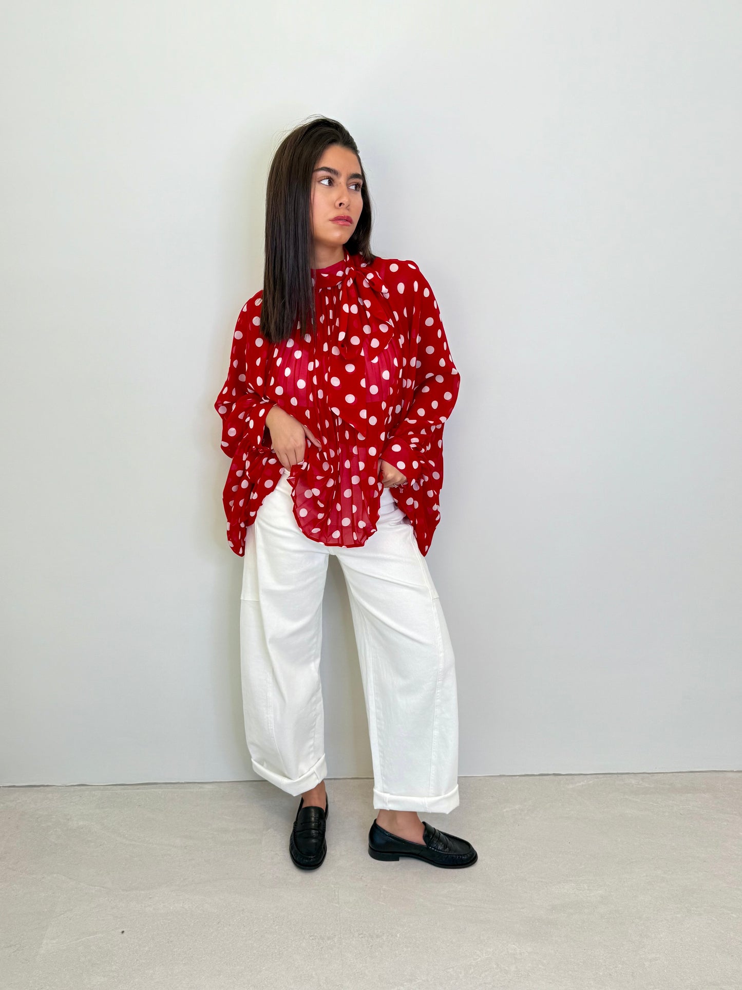 BLOUSE "LÉONIE" ROUGE