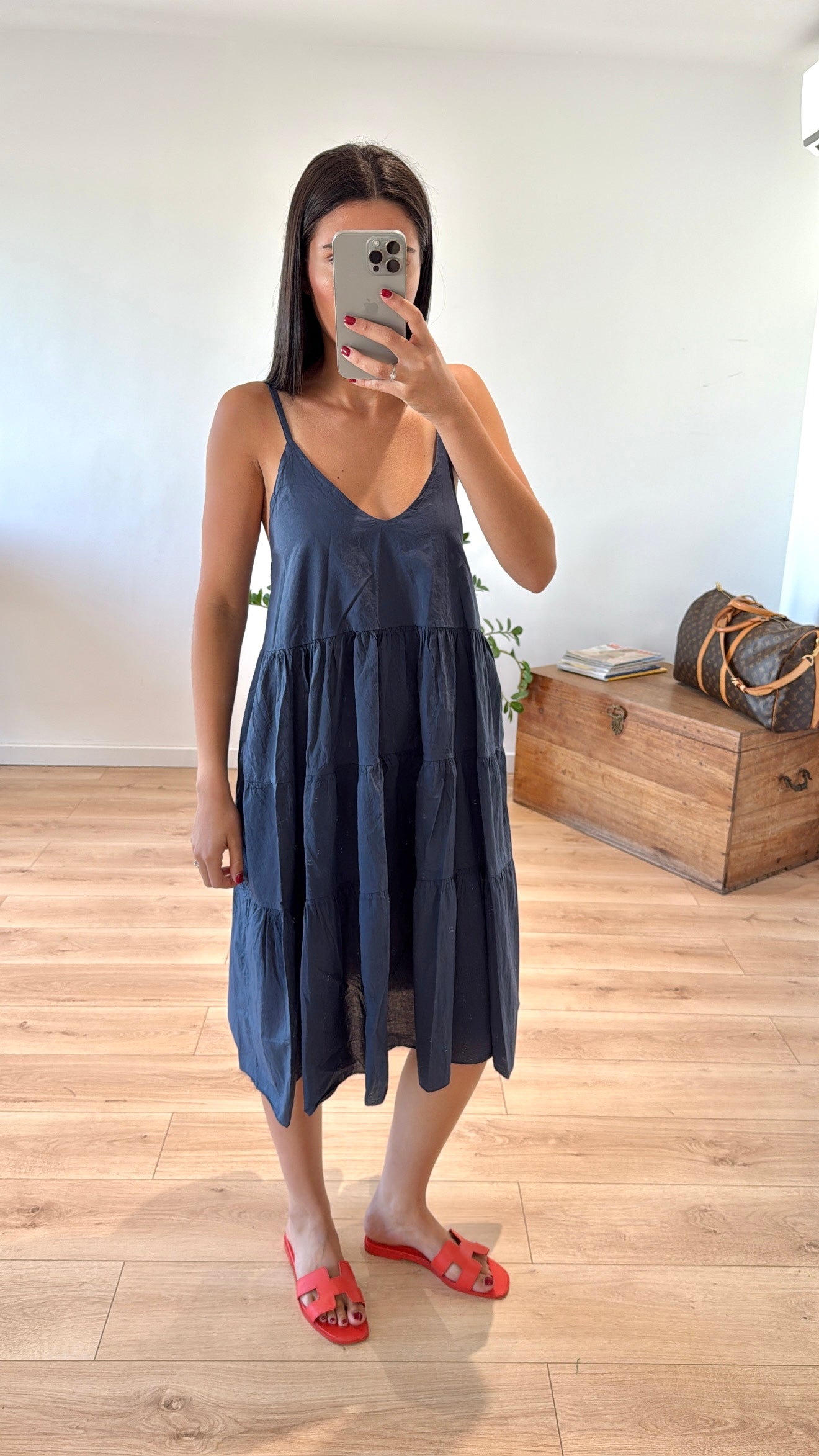 ROBE COURTE "CHIARA" - À VOLANTS