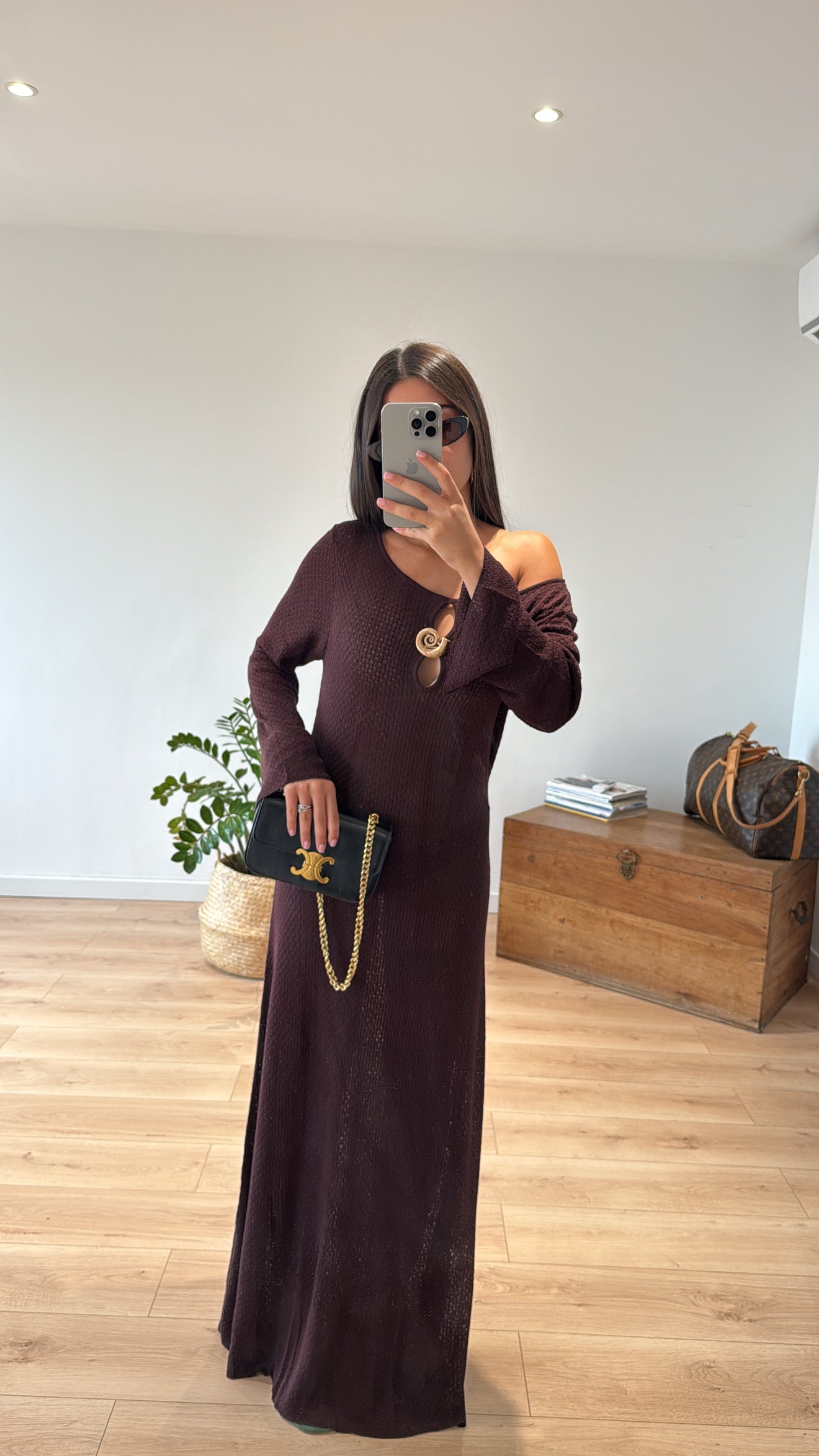 ROBE CHOCOLAT "COPE ROSE"