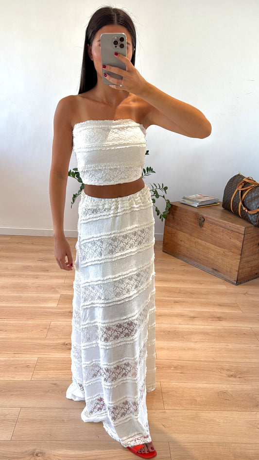 Ensemble "Dolce vita" blanc