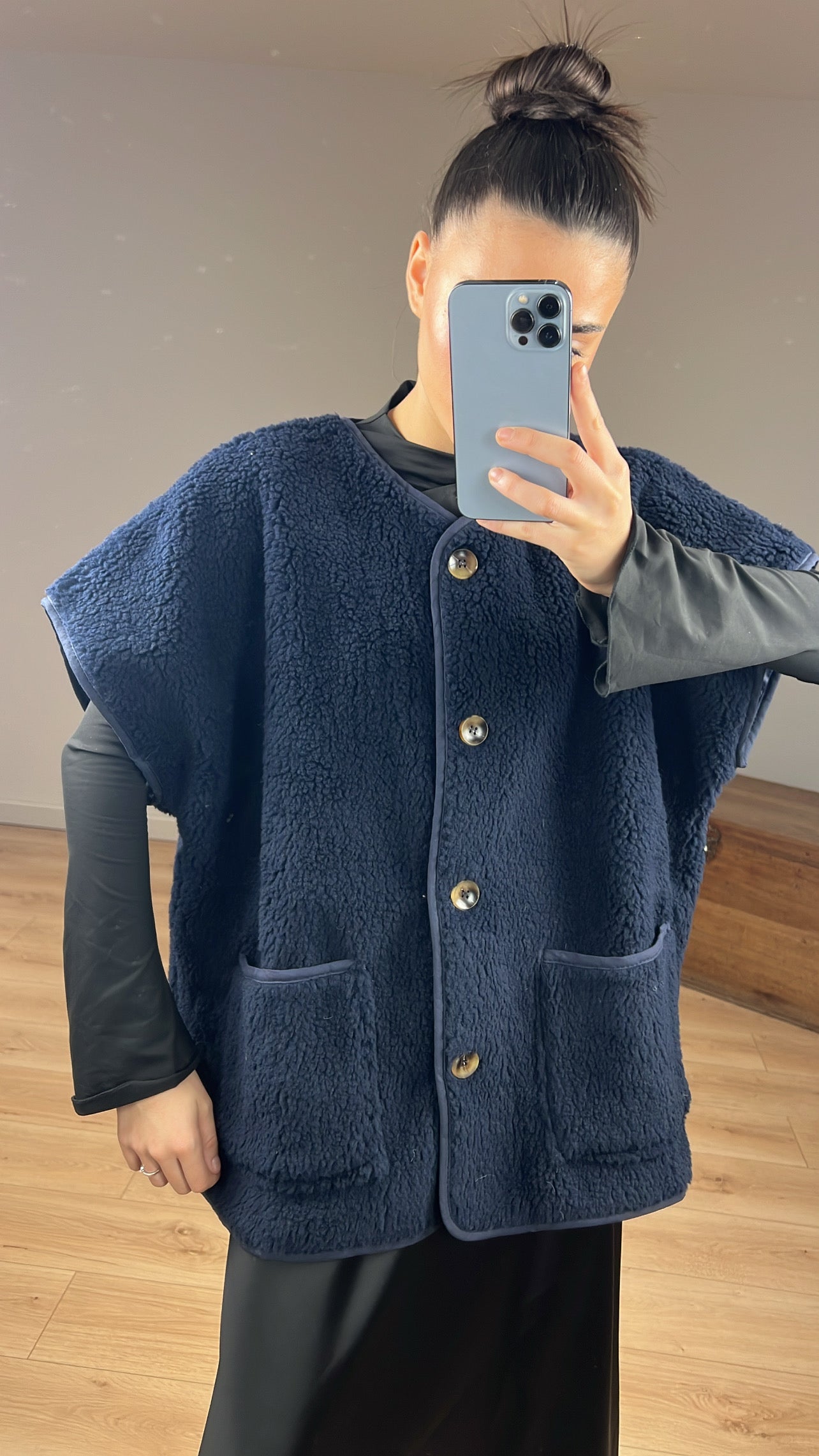 Gilet « Kymberle » sans manches BLEU MARINE