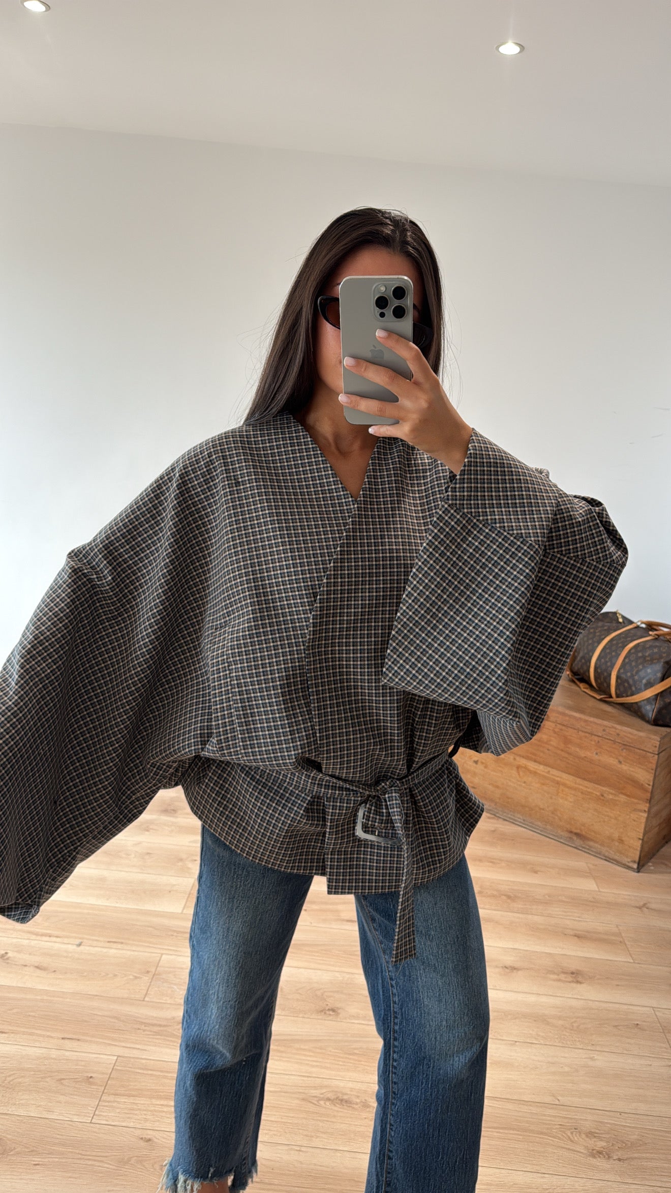 VESTE "HANNAH" CARREAUX