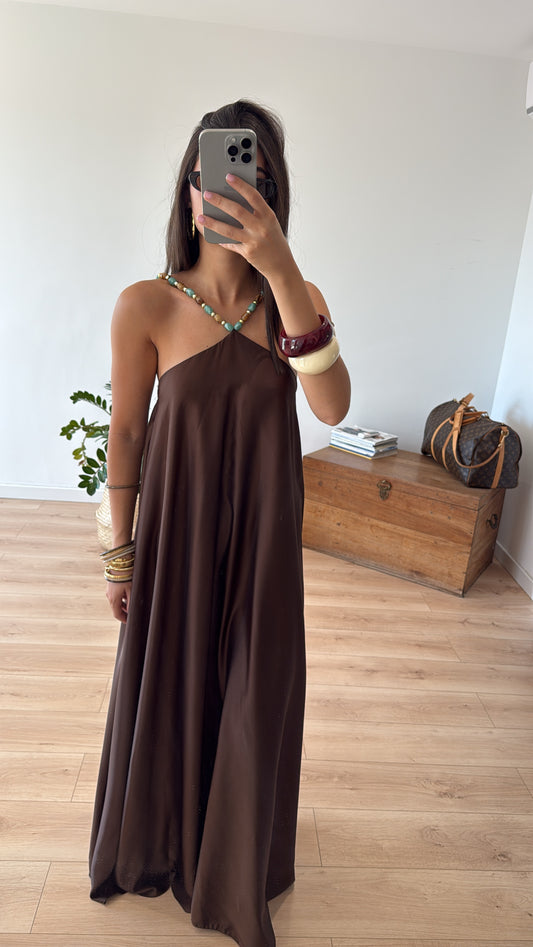 ROBE LONGUE CHOCO "SOPHIE"