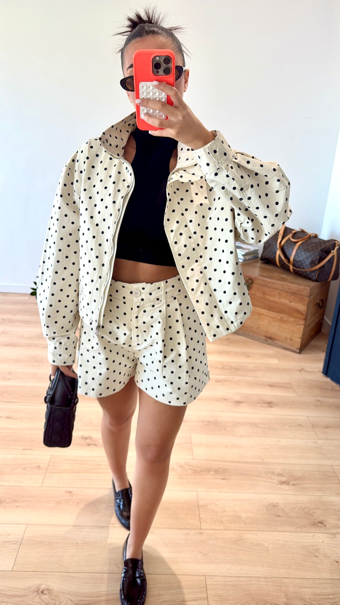 VESTE A POIS "LEONIE"