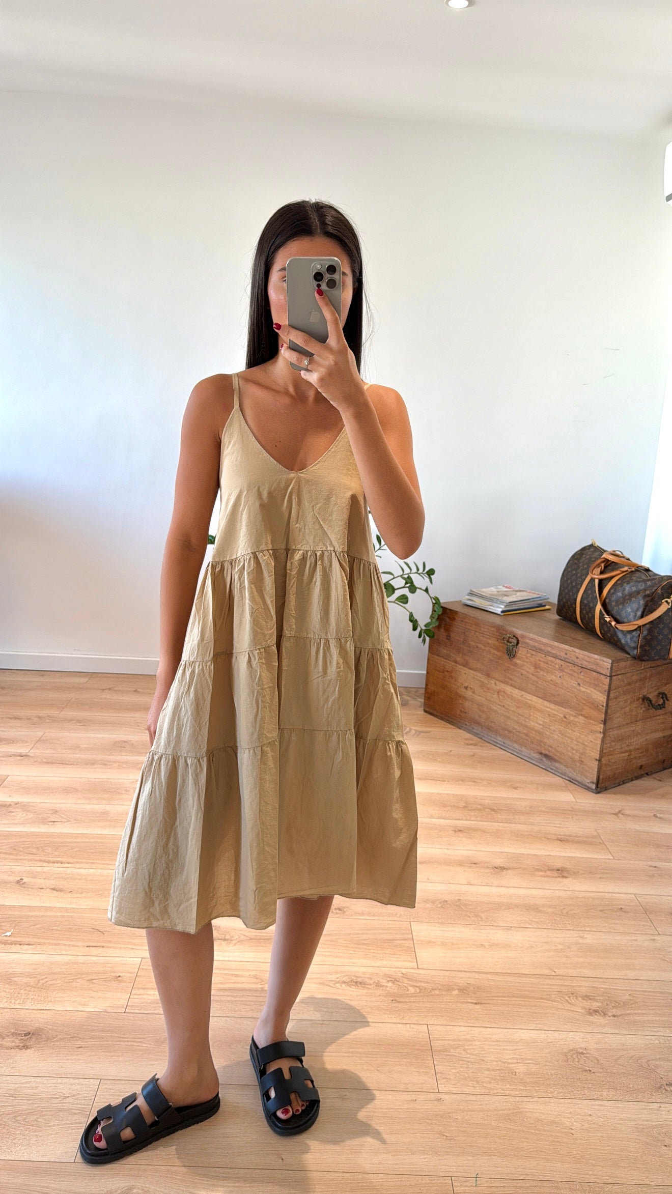 ROBE COURTE "CHIARA" - À VOLANTS