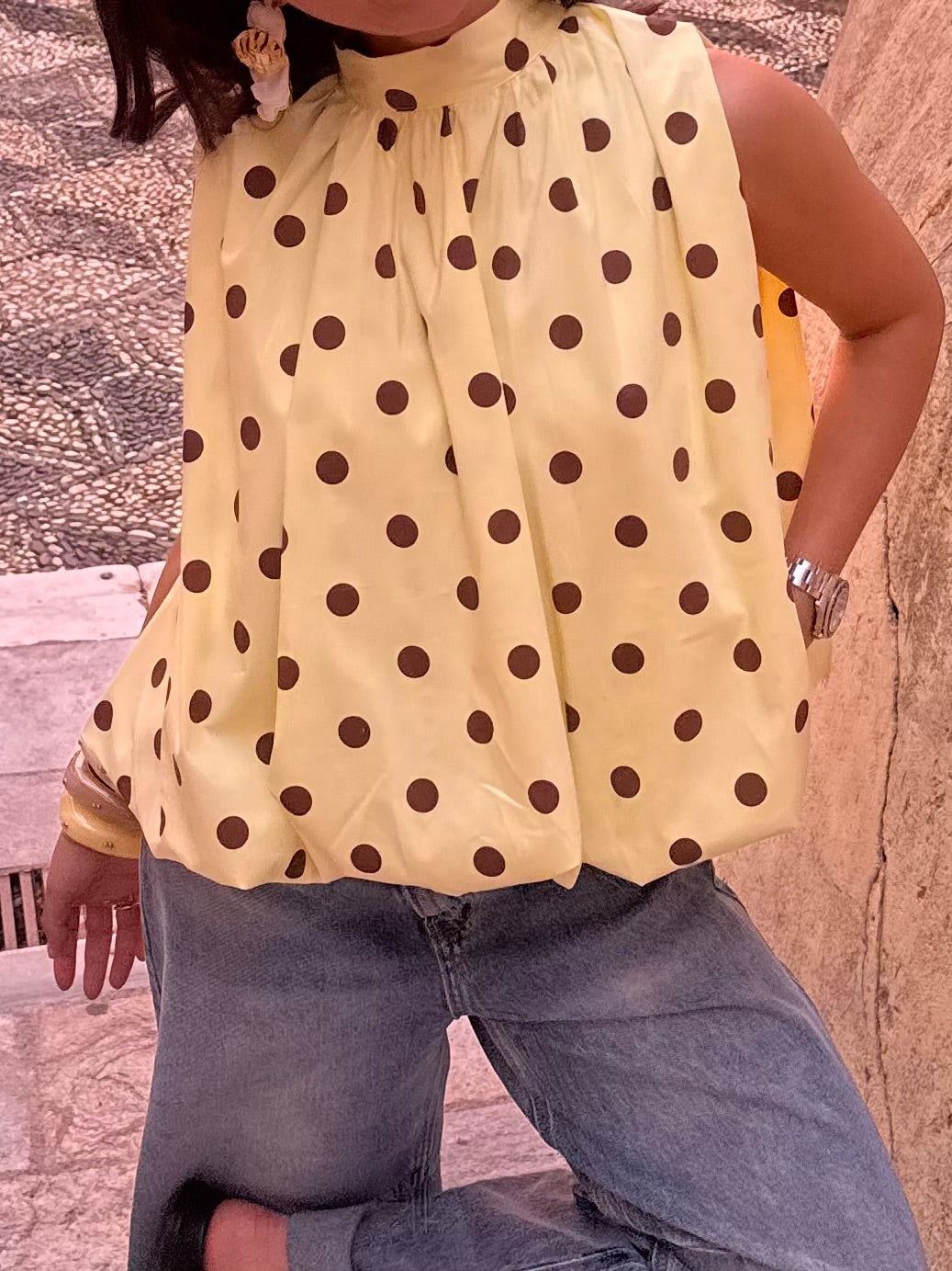 "BÉRÉNICE" YELLOW BLOUSE