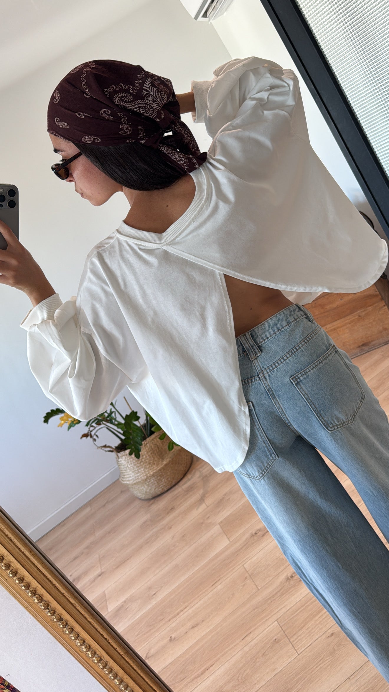 T-SHIRT BLANC  "SYDNEY" DOS NU