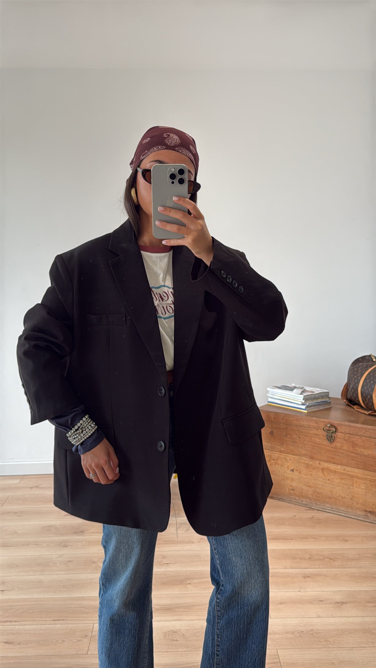 BLAZER ULTRA OVERSIZE NOIR "ANTOINE"