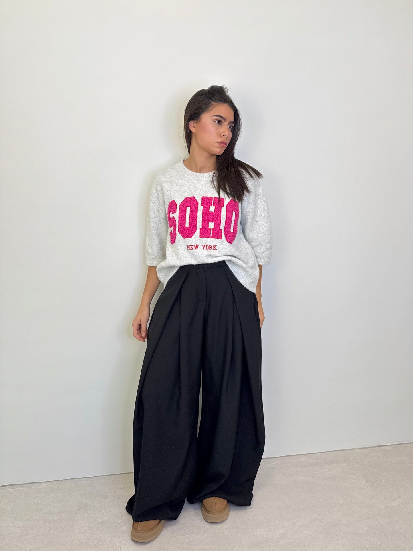 PANTALON "CÉLIA" NOIR