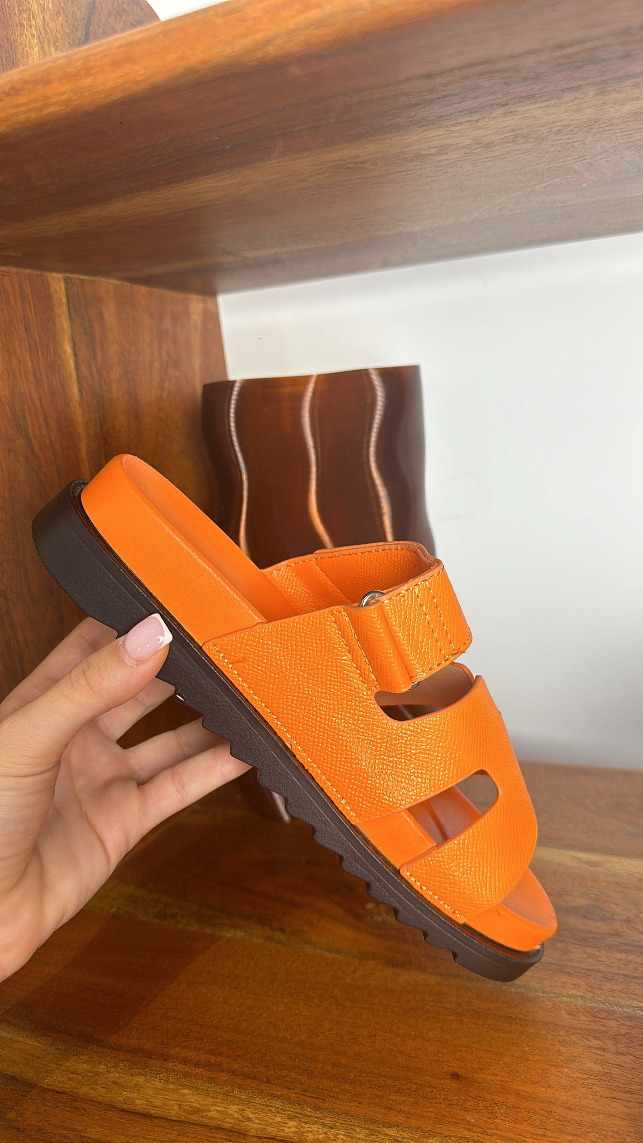 Sandale orange  « Lya »