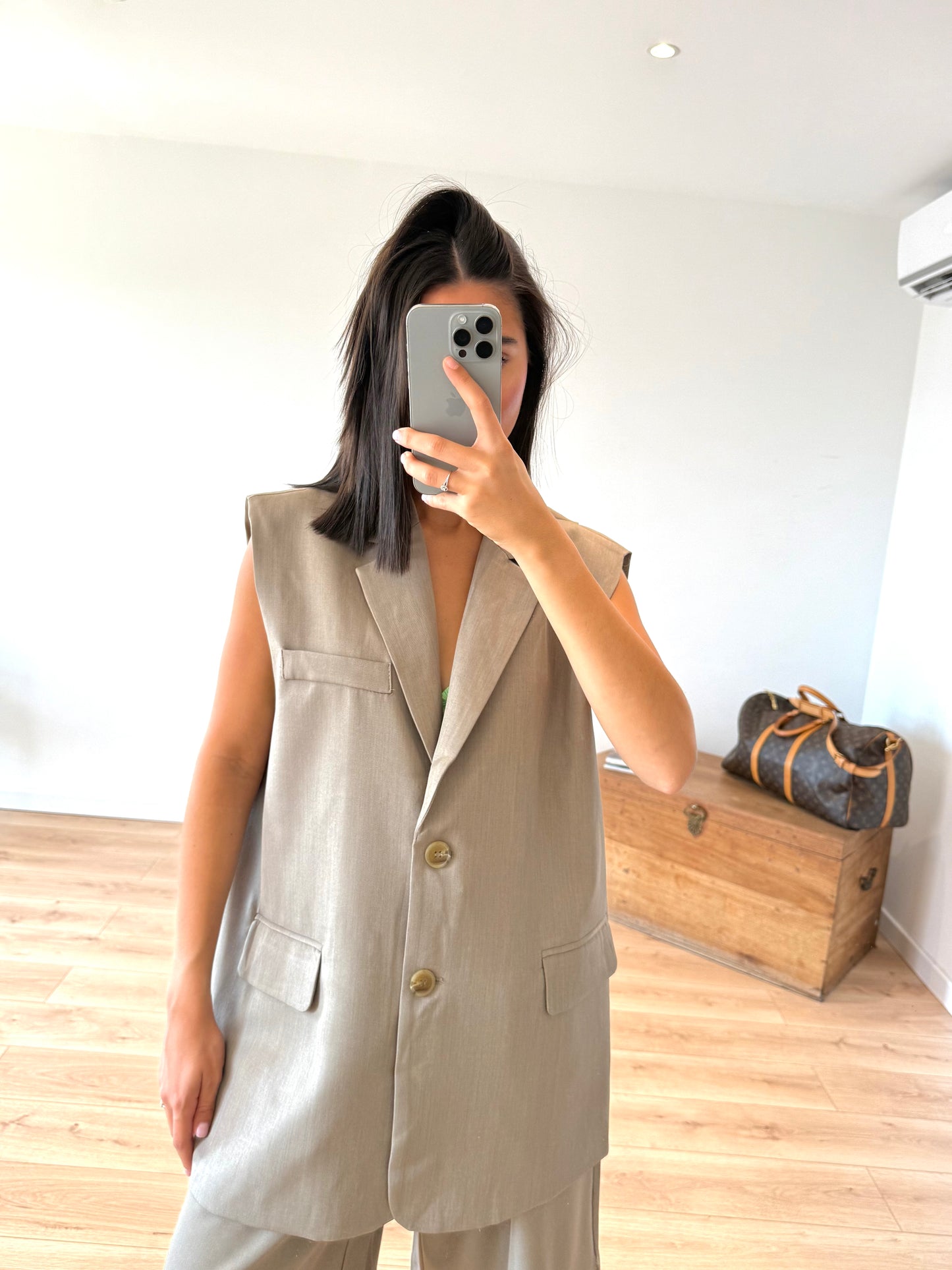 VESTON "DIANA" - TAUPE