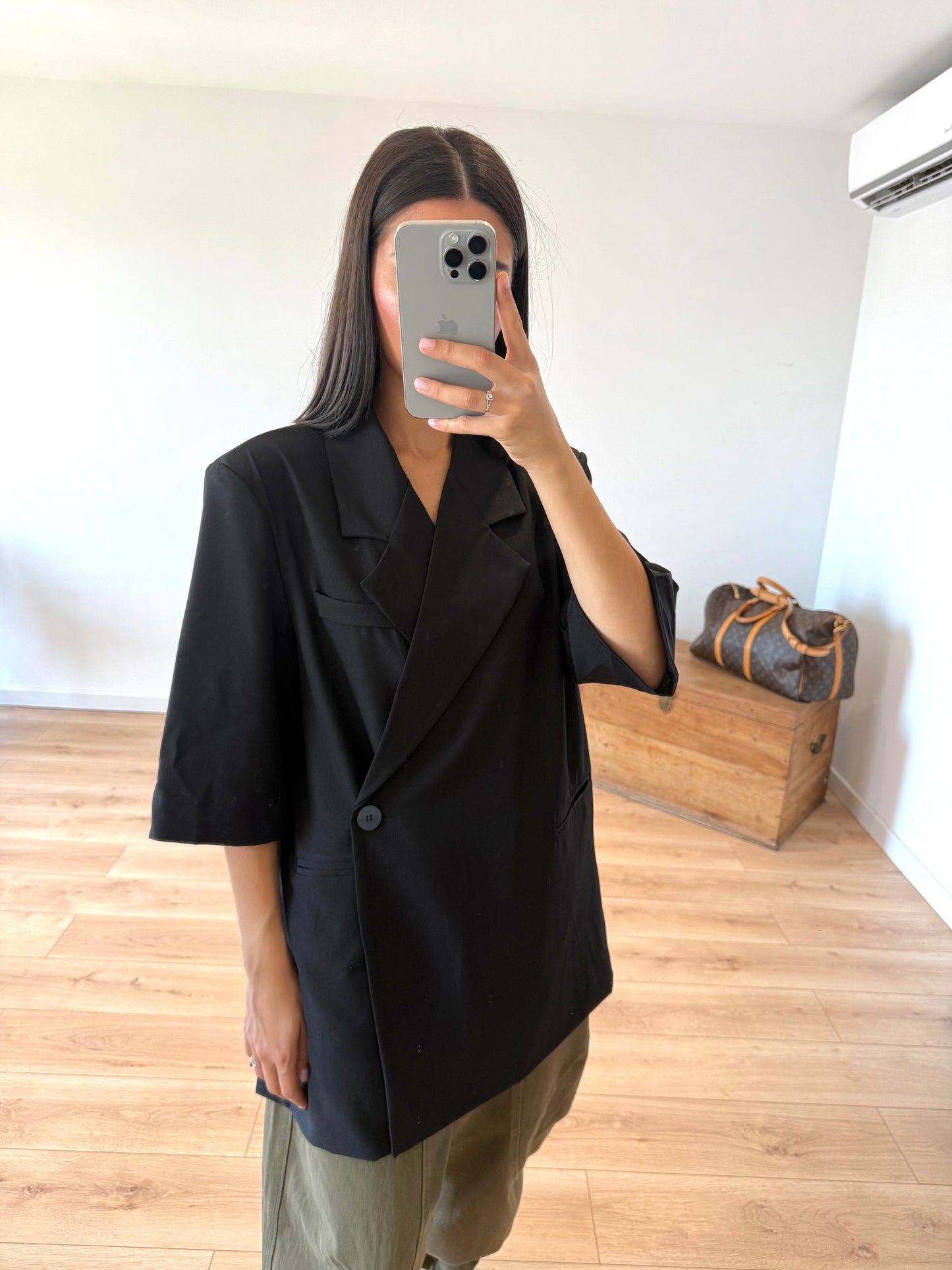 Blazer manches courtes "Ruby" Noire