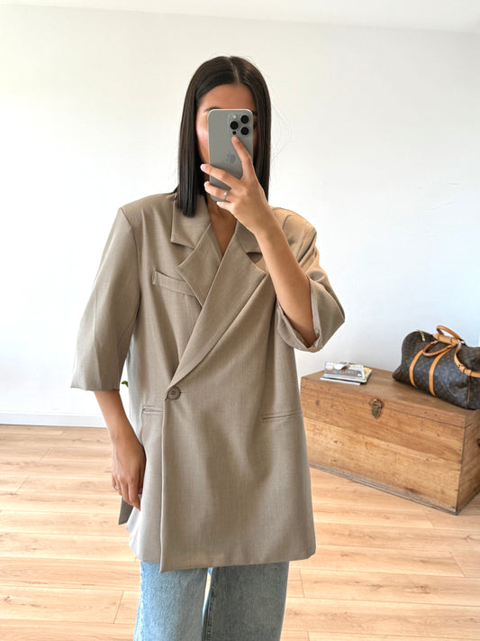 Blazer manches courtes "Ruby" Taupe